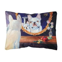 Carolines Treasures 7514PW1216 French Bulldog Decorative Canvas Fabric Pillow, 12H x16W, multicolor