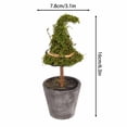 thumbnail image 2 of 8 inch Halloween Witch Hat Planter Decor, Mini Cauldron Pot Tabletop Ornament, Spooky Festival Desktop Decoration for Home Office Display, 2 of 6
