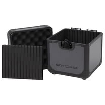 BLACK GRAY KROM RECORD / UTILITY CASE FOR 60 7" VINYL RECORDS