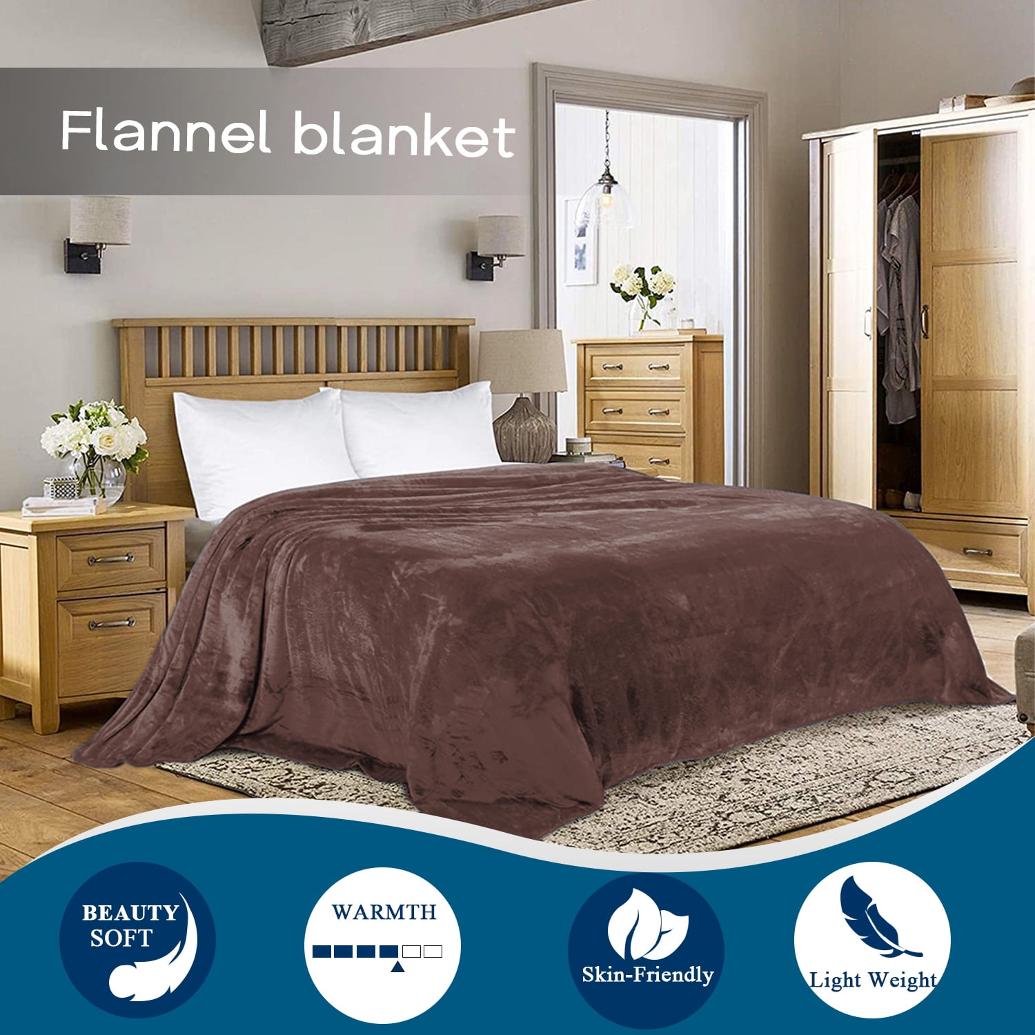 Sonic Blanket Microfiber Ultra Soft Flannel Fleece Bed Throw Blanket All Seasons for Kids Teens Men Women