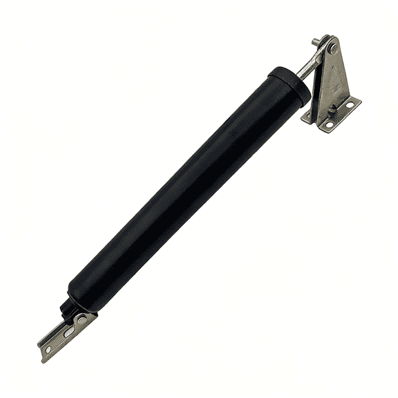 Pneumatic Storm Door Closer Pack of 2, Quiet Closing, Adjustable Speed, Top or Side Mount, Max 100° Opening Angle, for Screen, Storm & Light Interior Doors, Black