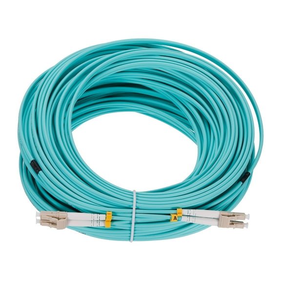 Uxcell 30 Meters 98.4Ft Fiber Patch Cable Multimode LC-LC OM3 LSZH Fiber Optic Jumper Green For Network Transceiver 1Pcs