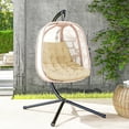 thumbnail image 1 of Outsunny Coussin de Balançoire d'Extérieur, Coussin de Terrasse Capitonné de Remplacement, Beige, 1 of 10