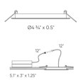 thumbnail image 5 of Dals Lighting 5004-Cc 4" Led Canless Recessed Fixture - Nickel, 5 of 5