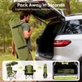 thumbnail image 5 of DKMOCO 2 Pack Camping Chairs with Canopy, Outdoor Folding Chairs with Adjustable Sun Shade, Cup Holder, Side Pocket, Heavy Duty Portable Lawn Chairs for Adults, Green, 5 of 8