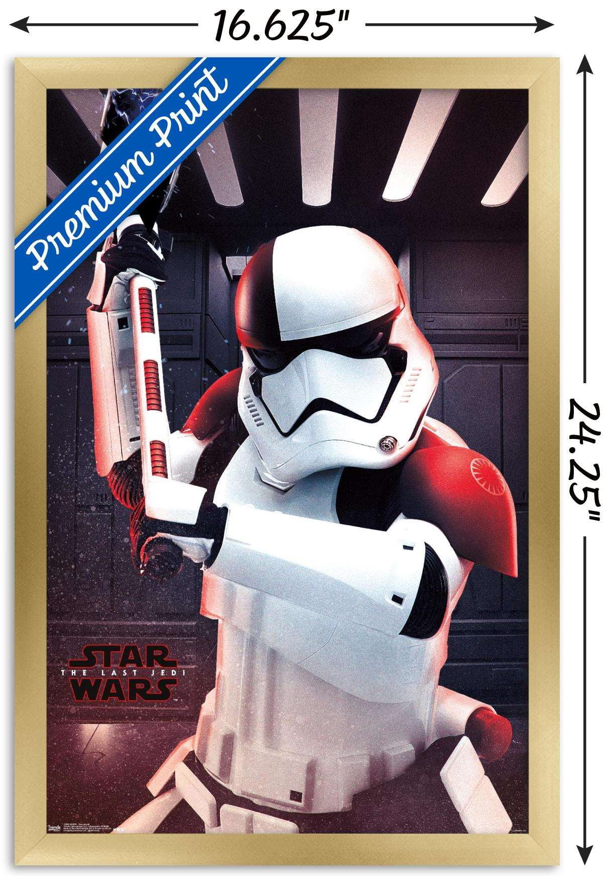 Star Wars: The Last Jedi - Executioner Wall Poster, 14.725" x 22.375", Framed