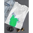 thumbnail image 3 of Cute Cactus Plant Cartoon T-Shirt Women -Image by Shutterstock, Female Small, 3 of 4