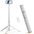 thumbnail image 1 of Trípode para teléfono TODI 63, bastón extensible para selfies, color blanco, 1 of 8