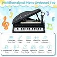 thumbnail image 6 of Costway 31 Keys Kids Piano Keyboard Toy Toddler Musical Instrument with Stool & Microphone Black, 6 of 9