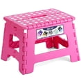 thumbnail image 1 of Taburete plegable Delxo Rose Pink de 9 pulgadas, antideslizante, 300 kg, 1 of 8