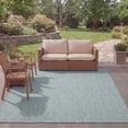 thumbnail image 4 of Safavieh Courtyard Teodor Geometric Indoor/Outdoor Area Rug, Aqua, 9' x 12', 4 of 15
