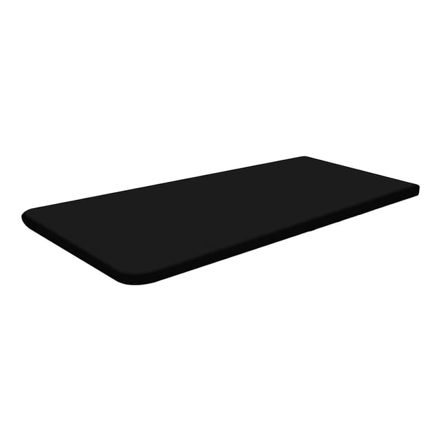 Cxui Elastic Fitted Tablecloth for Table, Waterproof with Flannel Backing, Windproof and Non-Slip for Outdoor Picnic, Camping, Parties, Wipeable (1Pcs) Black