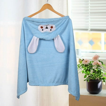 

Children s Bath Towel Coral Baby Hooded Cloak Cute Absorbent Bathrobe