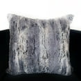 thumbnail image 2 of Plutus Blue Soft Plush Animal Faux Fur Luxury Throw Pillow-Size:22" x 22", 2 of 3