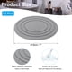 thumbnail image 2 of Platillos de diatomeas Uxcell para interiores de 7 pulgadas, bandejas de goteo de plantas de secado rápido para macetas, paquete de 2 en gris oscuro, 2 of 7