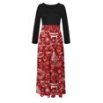 thumbnail image 4 of IROINNID Christmas Party Dresses for Women Long Sleeve Funny Christmas Print A-Line Flare Dress,Red, 4 of 6