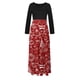 thumbnail image 4 of Vestidos Para Mujer Vestidos de Otoño Tallas Grandes Estampado Navideño Manga Larga Cuello Redondo Hasta El Tobillo Vestido Largo Odeerbi ODB151649, 4 of 6