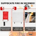 thumbnail image 4 of Buy 2 get 10% off Fire Blanket Fireproof Blanket Kitchen Escape Fire Fire Blanket, 4 of 5
