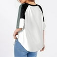 thumbnail image 3 of Plebaso T-Shirts Oversize pour Femmes Manches Courtes d'Été Décontracté Col Rond Ample, 3 of 7