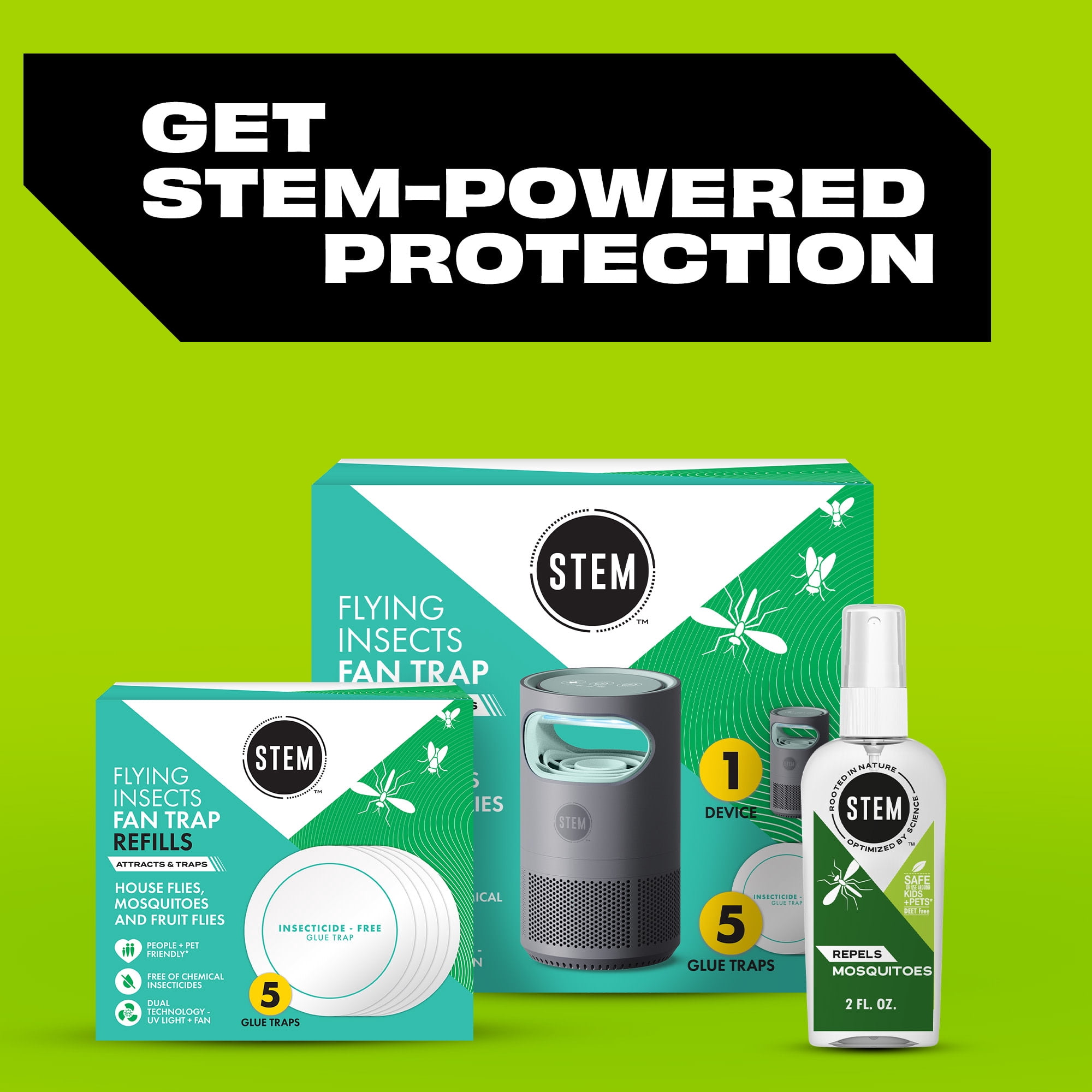 (6 pack) STEM Repels Mosquitoes, Mosquito Repellent with Botanical Active Ingredient Extracts, 2 oz