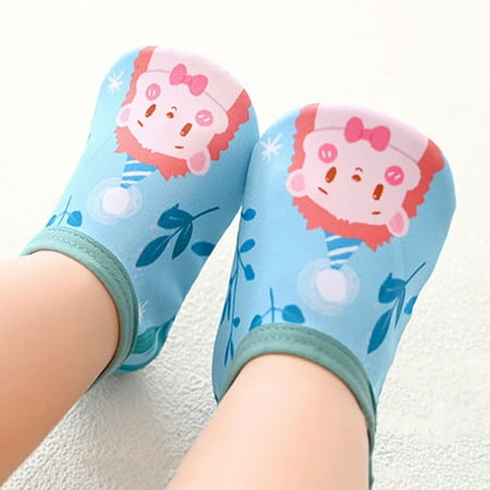 

〖CFXNMZGR〗Girls Flats Baby Aqua Socks The Girls Shoes Cartoon Boys Floor Socks Barefoot Kids Non-Slip Baby Shoes