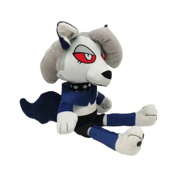 Peluche de anime de 32 cm, extremadamente malvado, jefe Hazbin Hotel Husk Meow, muñeco de peluche para niños y niñas, regalos navideños, juguetes horribles
