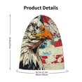 thumbnail image 4 of Honeii Retro American Eagle Print Kids Knit Beanie Watch Hat ,Knit Cap for Boys and Girls, 4 of 7