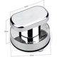thumbnail image 2 of 2pcs Suction Cup Door Handle Bay Window Suction Cup Strong Suction Cup Pull Handles for Bathroom Glass Cupboard Drawer Door Handle, 2 of 5