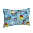 thumbnail image 2 of Bixox Pirate Marine Animals Printed Pillow Protector,Super Soft Ideal for Home,Guests,Rentals - 14"x20", 2 of 8