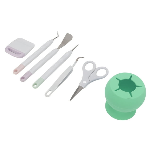 Craft Vinyl Weeding Tools Set, Paper Crafting Tool Set Easy Operation Weeding Tool Kit Basic Tool Set With Silicone Storage Box For Art Project