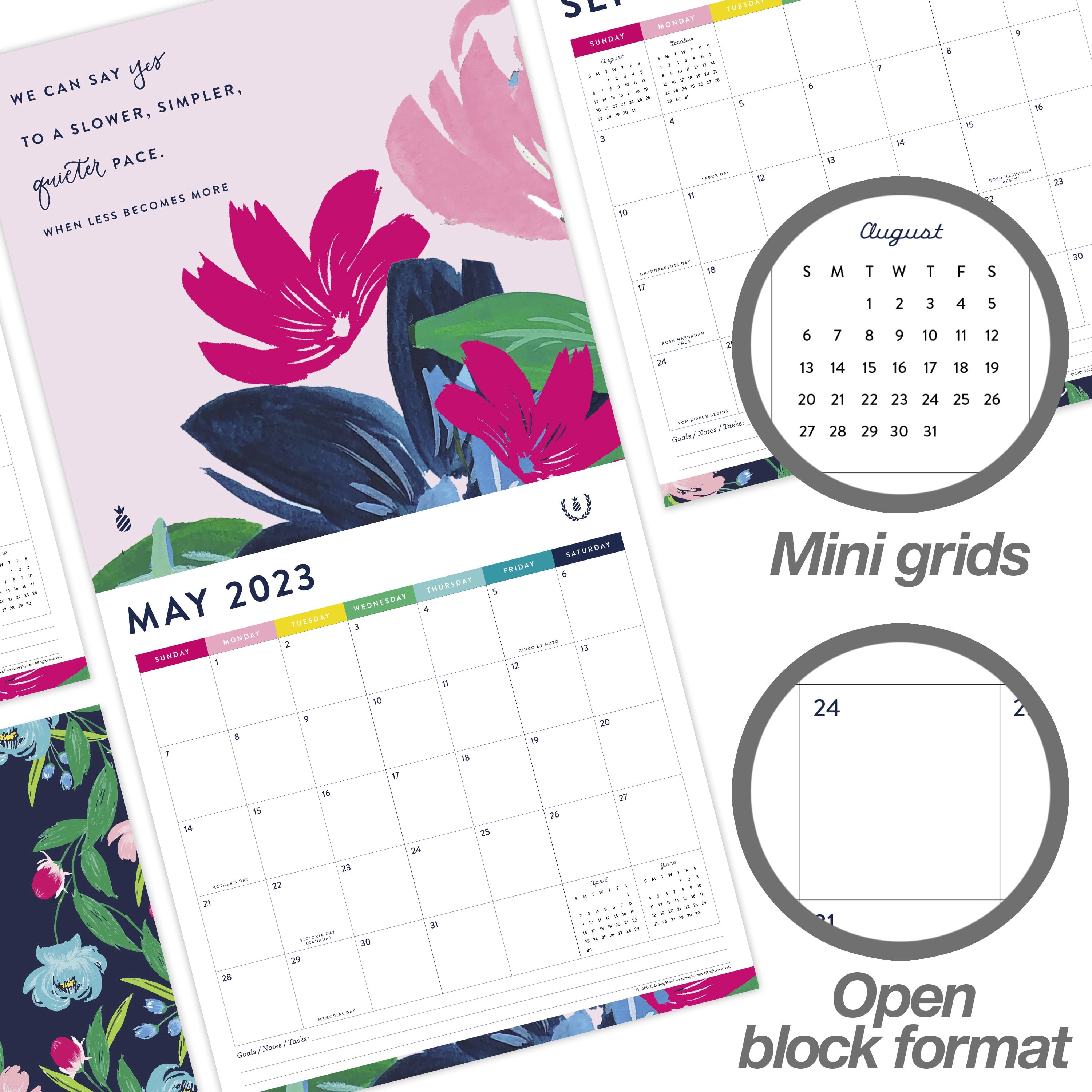 2023 Wall Calendar, Simplified by Emily Ley, 12" x 12" by Mead (WMDL7128-23)