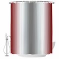 thumbnail image 2 of Red Grey Waterproof Fabric Shower Curtain, Gray Farmhouse Modern Rustic Waterproof Fabric Shower Curtain for Bathroom Curtains Bathtubs Hotel Washable Shower Curtains with 12 Hooks Extra Long 72x96, 2 of 8