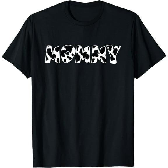 Mommy Cow Print Cow Pattern Mother's Day T-Shirt