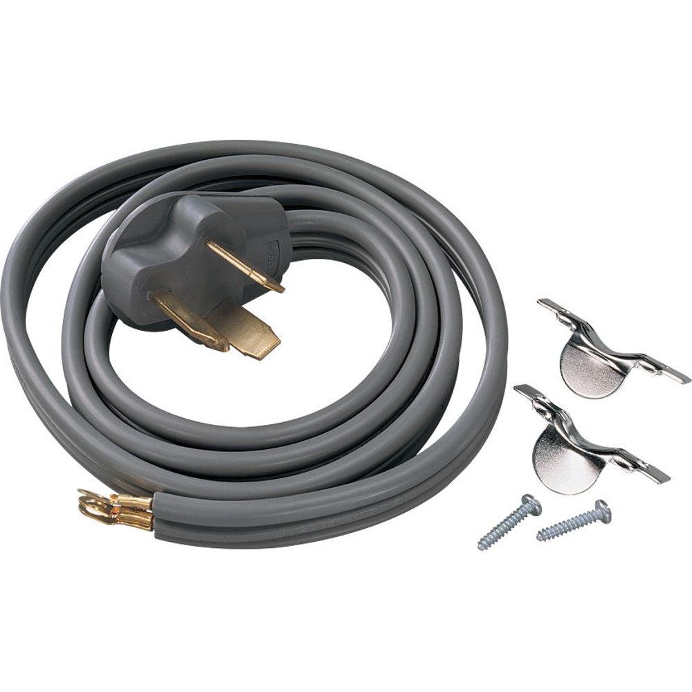 Smart Choice 6' 30 Amp Dryer Power Cord Required for HookUp Black
