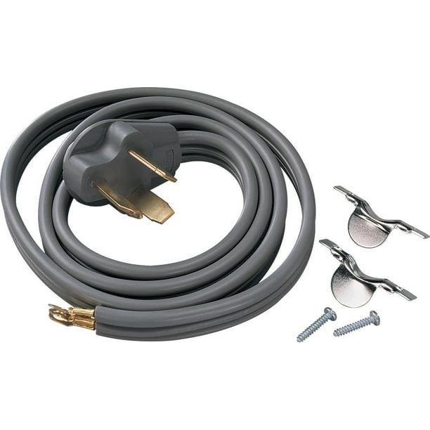 Smart Choice 6' 30 Amp Dryer Power Cord Required for HookUp Black