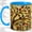 Blue, variant on Stained Glass Tree Accent Mug, 11oz Ceramic Coffee Cup for Nature Fans