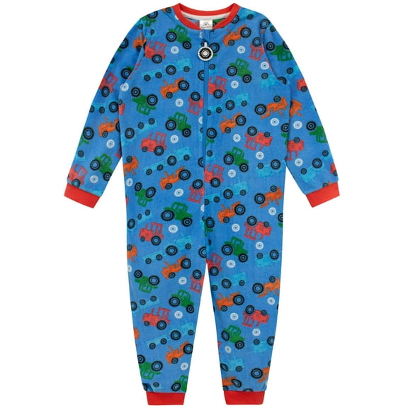 Harry Bear Boys Tractor Long Sleeve Onesie Sizes 3T-10