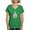 Irish Green, variant on CafePress - Pi Sigma Epsilon Colored Crest T Shirt - Women's V-Neck Dark T-Shirt