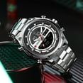 thumbnail image 4 of Curren New Fashion Digital Quartz Watches Men Led Display Stainless Steel Wristwatches Chronograph Alarm Male Clock - Quartz Wristwatches, 4 of 6