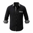 thumbnail image 3 of Guluxicc Golf Shirts for Men Button Down Long Sleeve Shirts with Pocket Classic Fit Summer Vacation Casual Outfit, 3 of 5