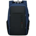 thumbnail image 1 of Tignapoo High-Capacity Water-Repellent Backpack with USB Charging Port, Blue - Ideal for 17in Laptops, Cameras & Tablets, 1 of 6