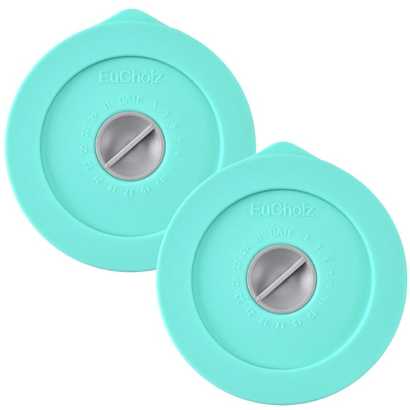 Tapas de repuesto EuChoiz para Pyrex 7202-PC, 1 taza, 2 unidades, color turquesa