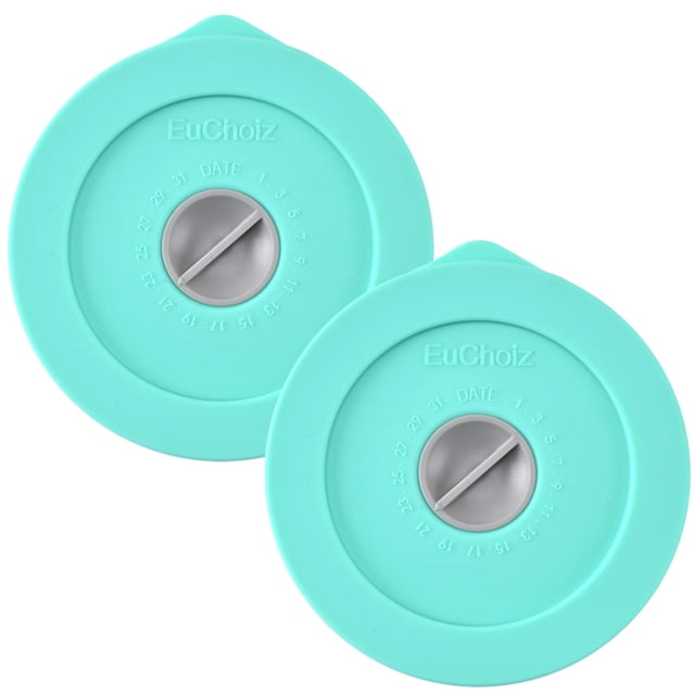 Tapas de repuesto EuChoiz para Pyrex 7202-PC, 1 taza, 2 unidades, color turquesa