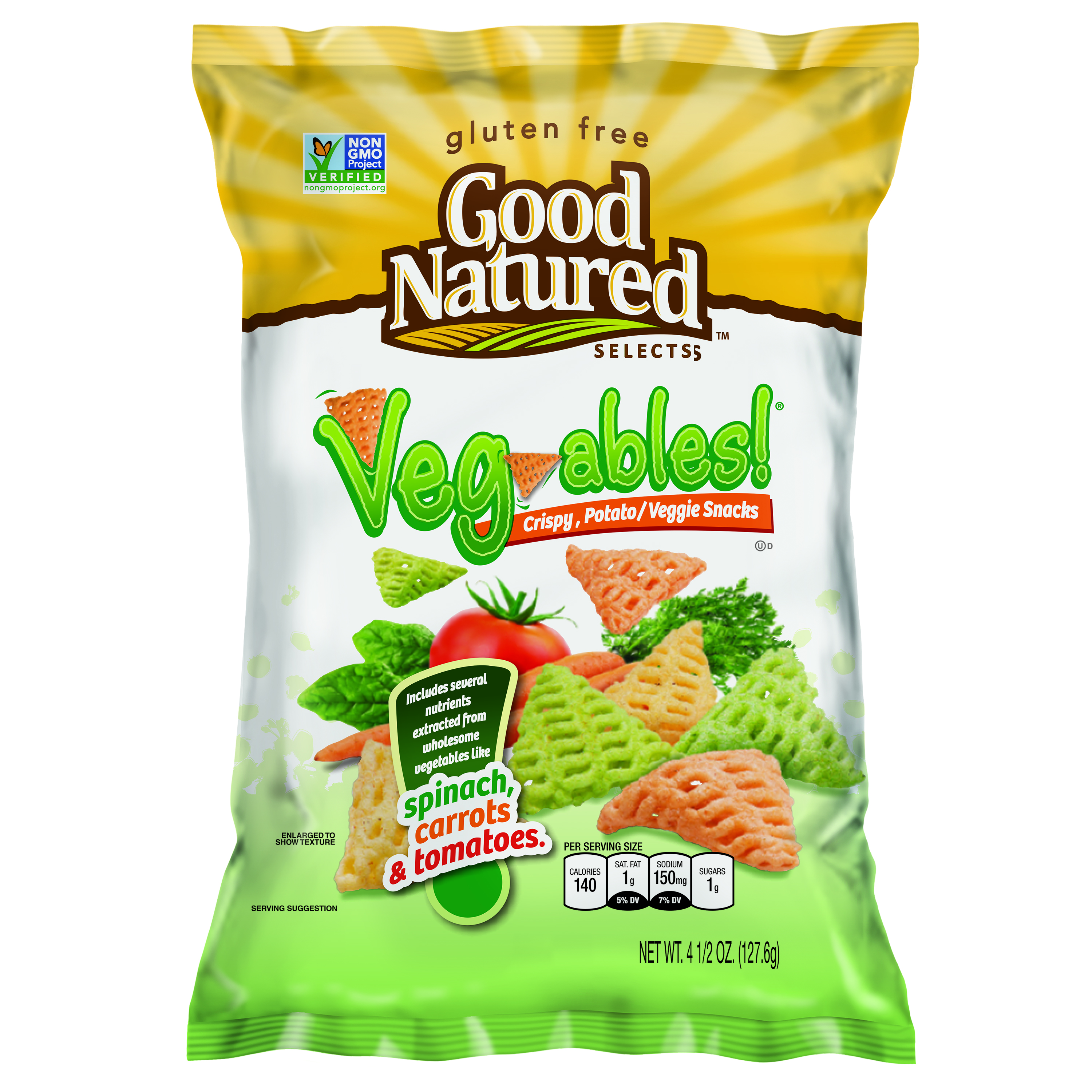 Good Natured Selects Potato & Veggie Snacks, Vegables, 4.5 Oz, 11 Ct