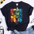 thumbnail image 3 of Camiseta de manga corta con estampado de animales mágicos para mujer, Camisetas estampadas de Hogwarts, ropa informal de verano, 3 of 5
