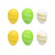 thumbnail image 2 of Set de adornos colgantes para huevos de Pascua en pack de 6 | Colgante multicolor de huevo roto de plástico • 2,36x1,57 pulgadas | Decoración festiva de Pascua para casa, fiesta, oficina, 2 of 9
