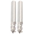 thumbnail image 1 of 2pcs HSS 6mm 4 Flutes End Mill Metal Cuttting Engraving Milling Machine Bit CNC Tool, 1 of 4