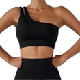 thumbnail image 1 of Women's One Shoulder Sports Bra Women Sports Yoga Underwear Seamless Bralette Padded Comfortable Bra Stretch, 1 of 4