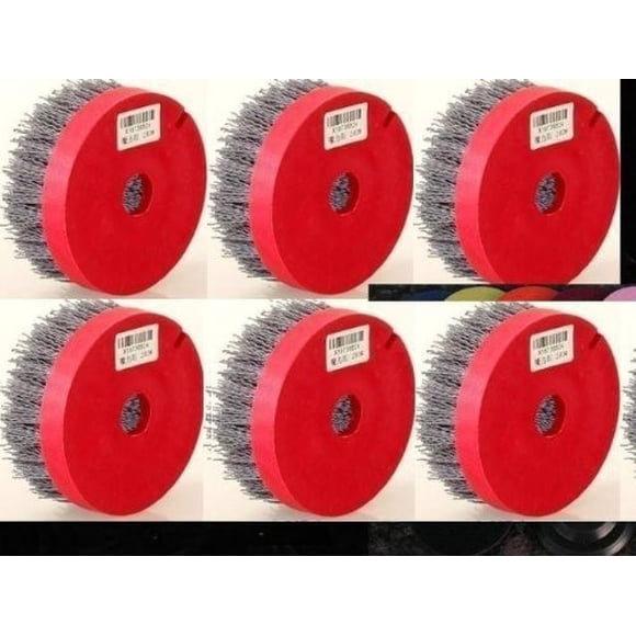 4" ADT Tenax Antiquing Brush 7 Piece FULL SET for stone granite 5/8"-11 thread