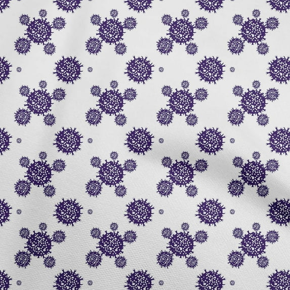 oneOone Georgette Viscose Violet Fabric Medical Sewing Material Print Fabric By The Yard 42 Inch Wide